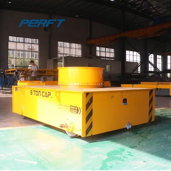 material transfer wagon with rail guides 30t